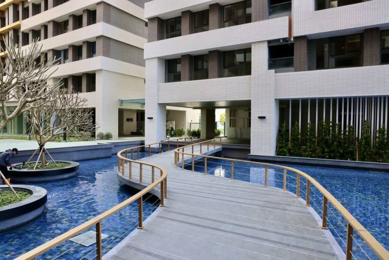 台南市首批社會住宅仁德區「宜居仁愛」進入完工階段，3月下旬點交後啟動招租，預定下半年開放入住。（台南市政府提供）