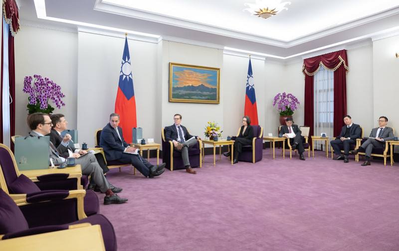 蕭美琴副總統18日上午接見美國智庫「蘭德公司（RAND）」中國研究中心主任白明（Jude Blanchette）乙行