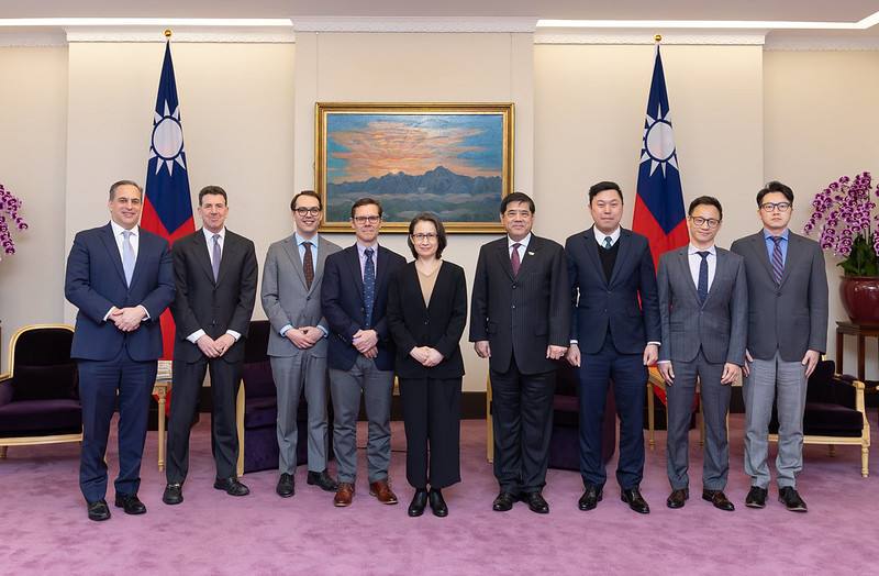 副總統與美國智庫「蘭德公司」中國研究中心主任白明乙行合影