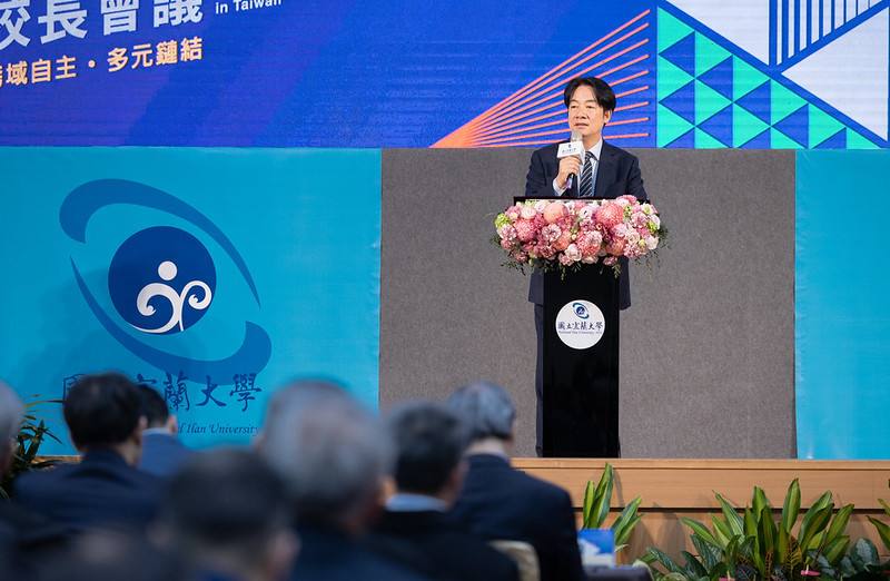 賴清德總統20日上午出席「114年全國大專校院校長會議」