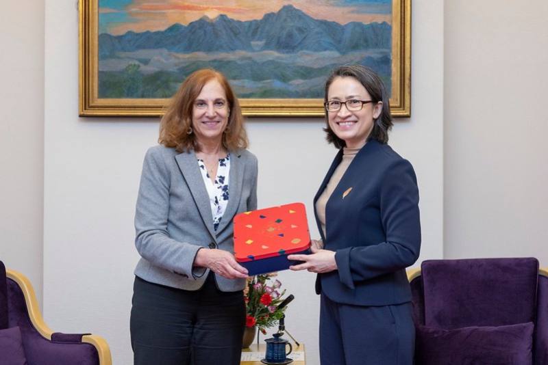 蕭美琴副總統20日上午接見「德國馬歇爾基金會」（GMF）「台美政策計畫」（Taiwan-US Policy Program, TUPP）訪團