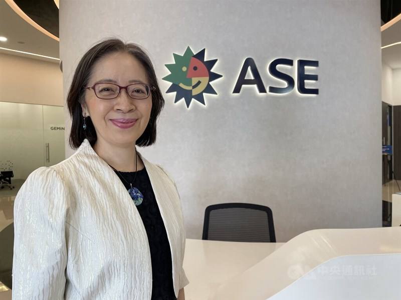 Taiwan's representative to Malaysia Phoebe Yeh is pictured at ASE's Peneng facilities. CNA photo Feb. 23, 2025