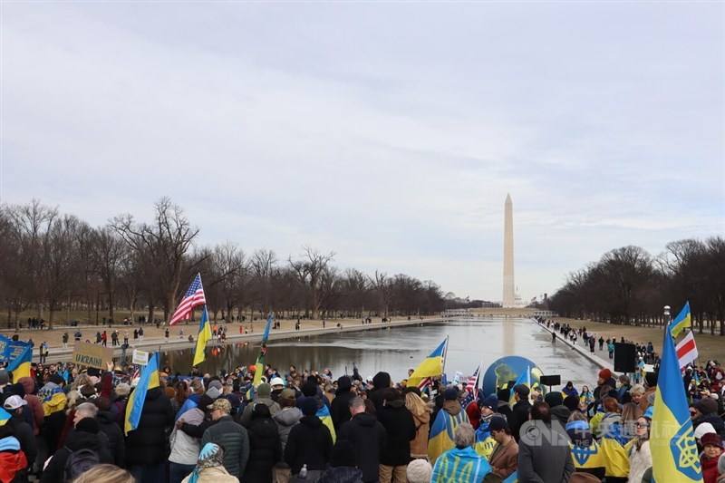 Washington, Saturday. CNA photo Feb. 23, 2025