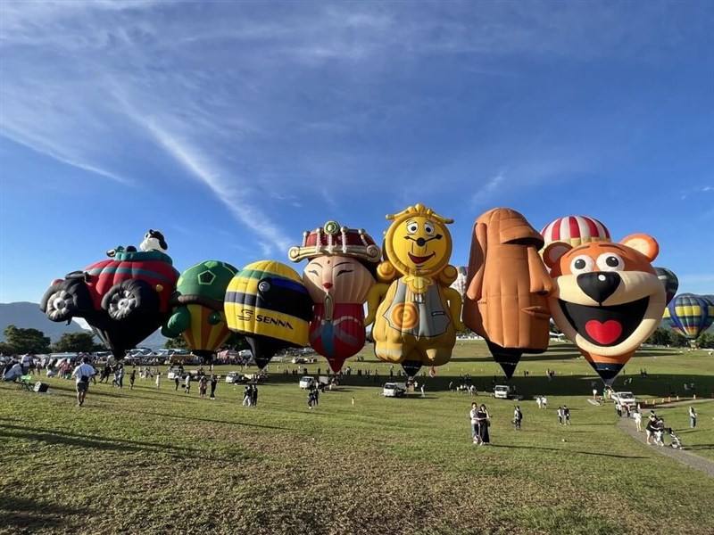 Pictured is the Taiwan International Balloon Festival held previously in Taitung. The Taitung County government said Sunday that the annual balloon festival will take off on July 5 in Taitung's Luye Highlan. Pictured is the event in a previous year. Photo