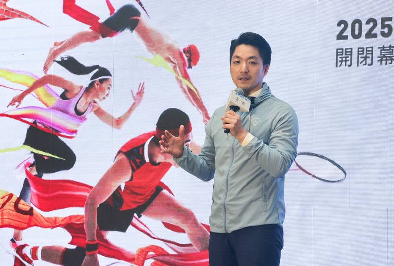 2025雙北世界壯年運動會即將於5月17日至5月30日登場，5日舉辦開閉幕亮點記者會，台北市長蔣萬安（圖）出席，表示已報名2項目，包含跟市府首長隊的壘球，以及他自己想要嘗試看看的壁球，體驗一些沒有接觸過的運動。