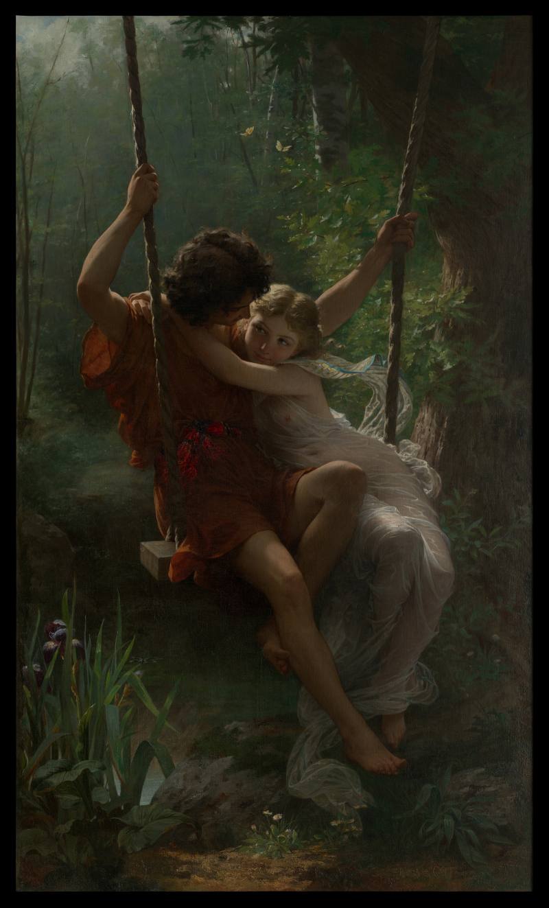 皮埃爾—奧古斯特_春日_1873 _圖© The Metropolitan Museum of Ar_2_Pierre-Auguste Cot_springtime_image© The Metropolitan Museum of Art