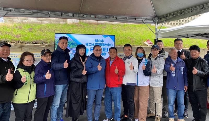 內政部國土管理署下水道工程分署副分署長陳高孝視察新北市政府「新北市林口水資源回收中心二期擴建工程」