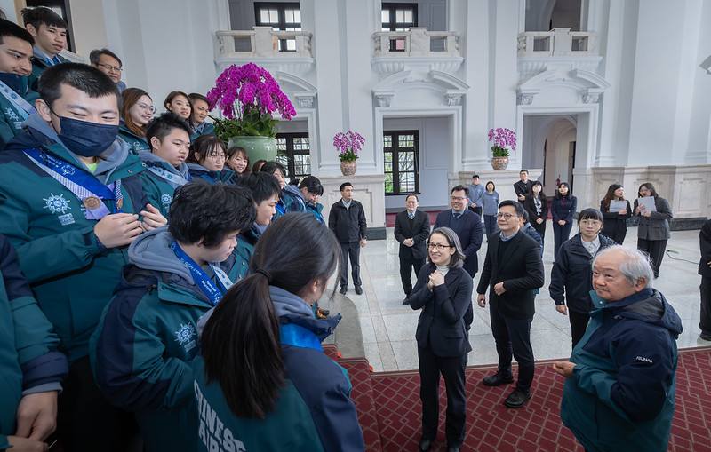 蕭美琴副總統17日下午接見「2025年冬季世界特殊奧林匹克運動會我國代表團」