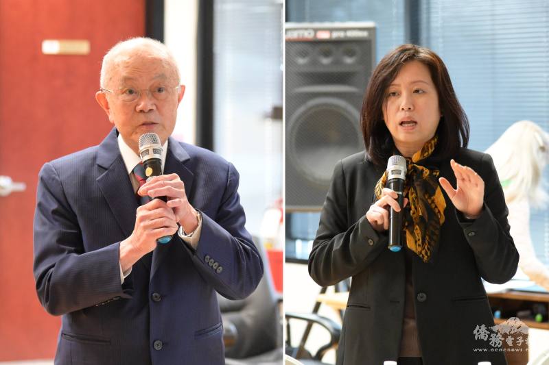 資深會計師林瑞源 (左) 、專業報關師王華玉 (右) 主講