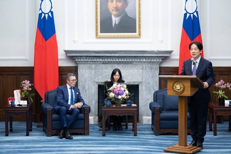 President Lai delivers remarks.