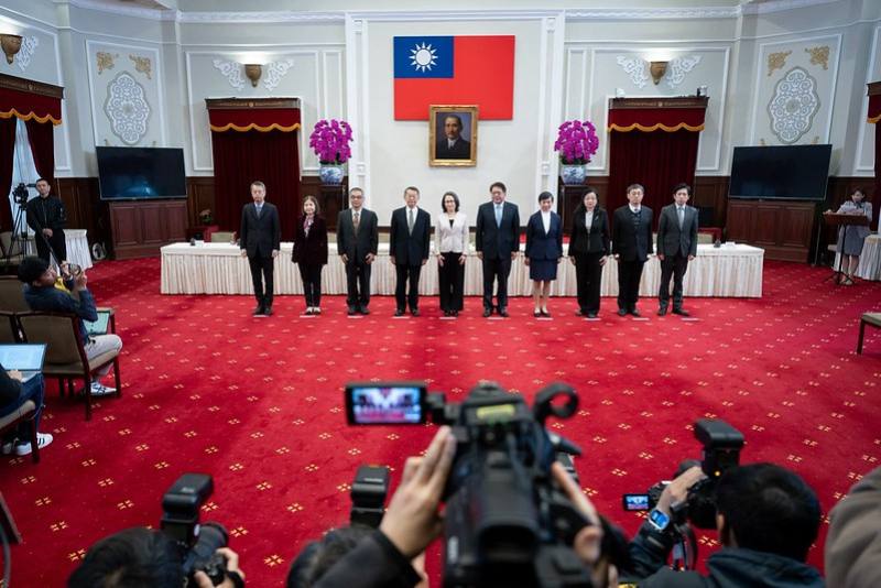 蕭美琴副總統21日上午主持「114年司法院正、副院長及大法官被提名人介紹記者會」