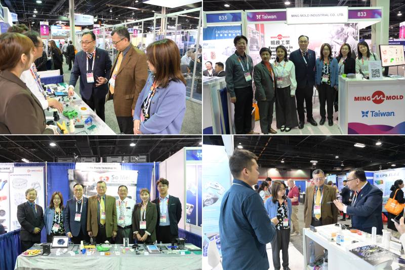 類延峰一行人到展場觀展