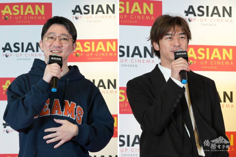 《鬼才之道》導演徐漢強 (左)、主演陳柏霖 (右) 致詞