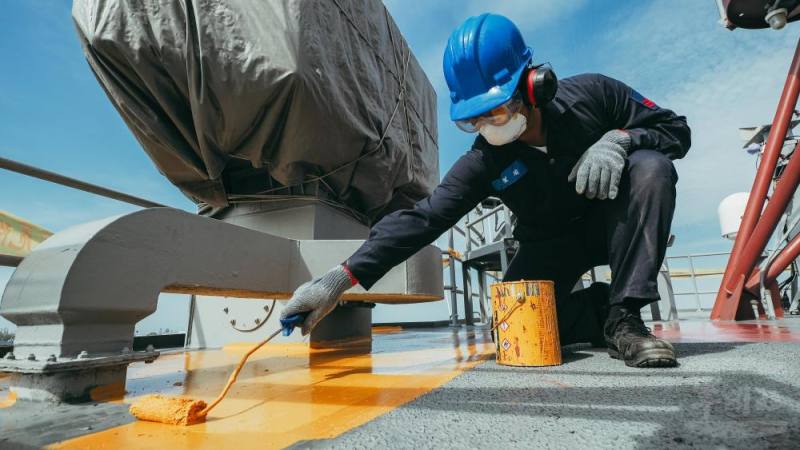 本週國防線上播出「海軍船艦除鏽專題報導」，歡迎民眾踴躍收視。（軍聞社資料照片）