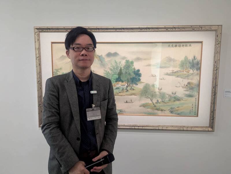 台灣師範大學美術學系教授白適銘（圖）擔任「福爾摩沙時代－台灣近現代美術的知識啟蒙」展覽策展人，展出他協助尋回的已故畫家盧雲生畫作「漁樵耕讀樂堯天」