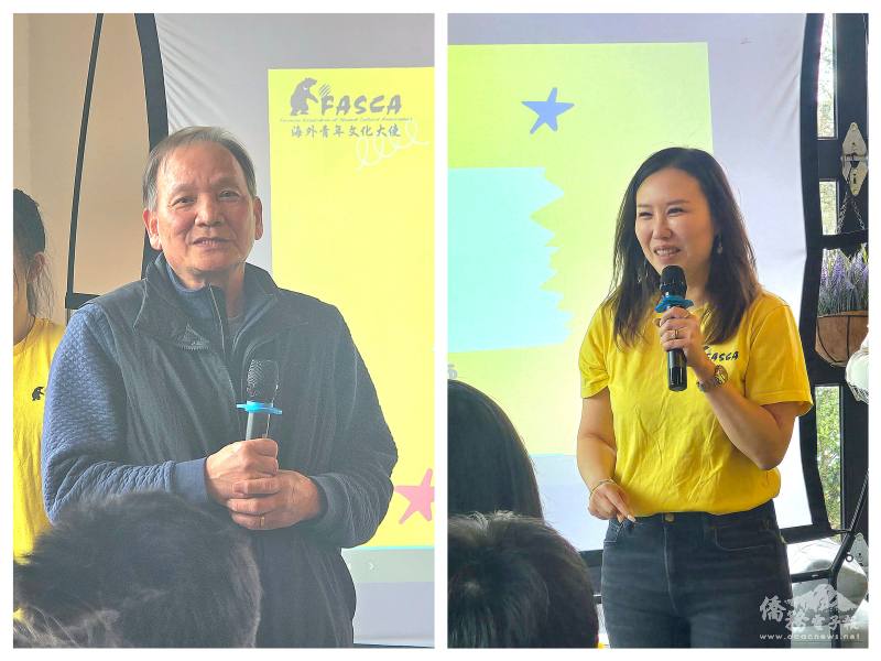 （左起）諮詢導師陳紀昭、陳蘭青