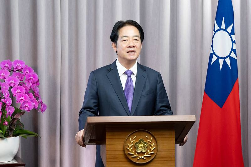 賴清德總統26日下午以錄影方式為「日華議員懇談會」（簡稱「日華懇」）年度總會致詞