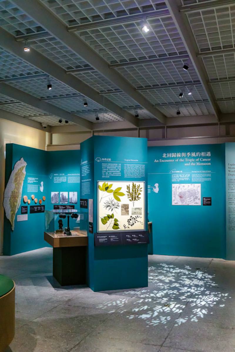 展區呈現畫作與國立台灣博物館館藏的互動與對話，策展團隊更藉助多元背景的朋友提供專業諮詢，是一場多元跨界的旅程。（林旻萱攝）