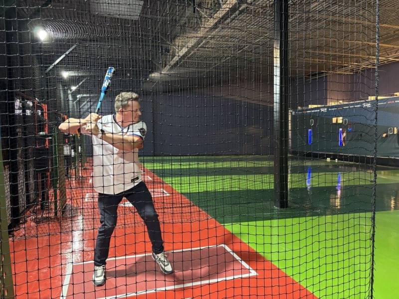 大魯閣美國首家棒壘球打擊中心28日在德州休士頓凱蒂（Katy）開幕。（大魯閣提供）