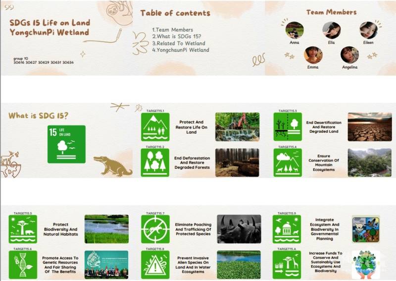 Wetlands introduction by Song Shan High School Students.