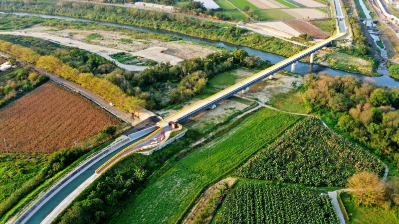 朴子溪渡槽改建工程設施照片