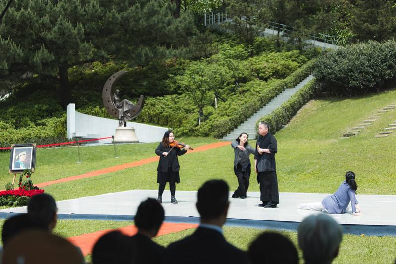 總統出席「鄭南榕殉道36周年追思紀念會」