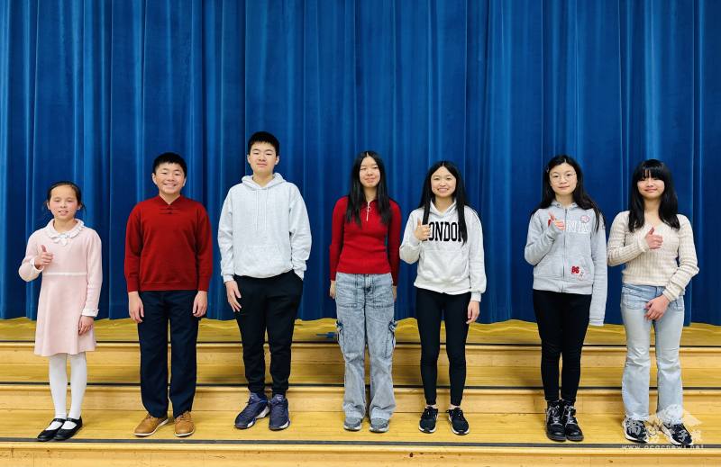 部分中年級參賽學生合照