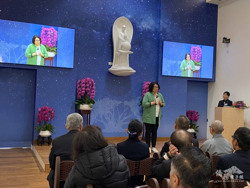 芝市11區區長李惠華肯定慈濟的貢獻