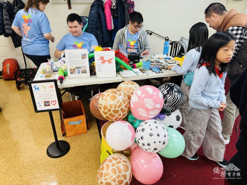 各式繽紛可愛的造型氣球，為活動增添童趣