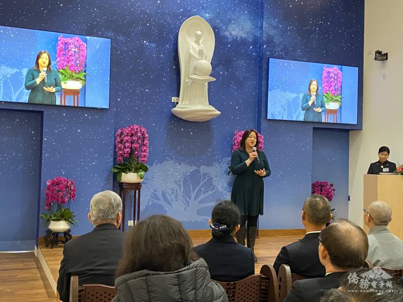 伊州眾議員馬靜儀致詞盛讚慈濟