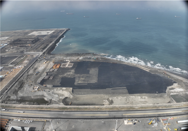 南填方區填築現況