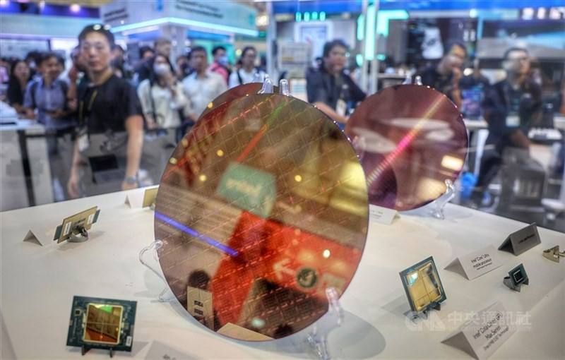 Made in Taiwan semiconductor chips. CNA file photo