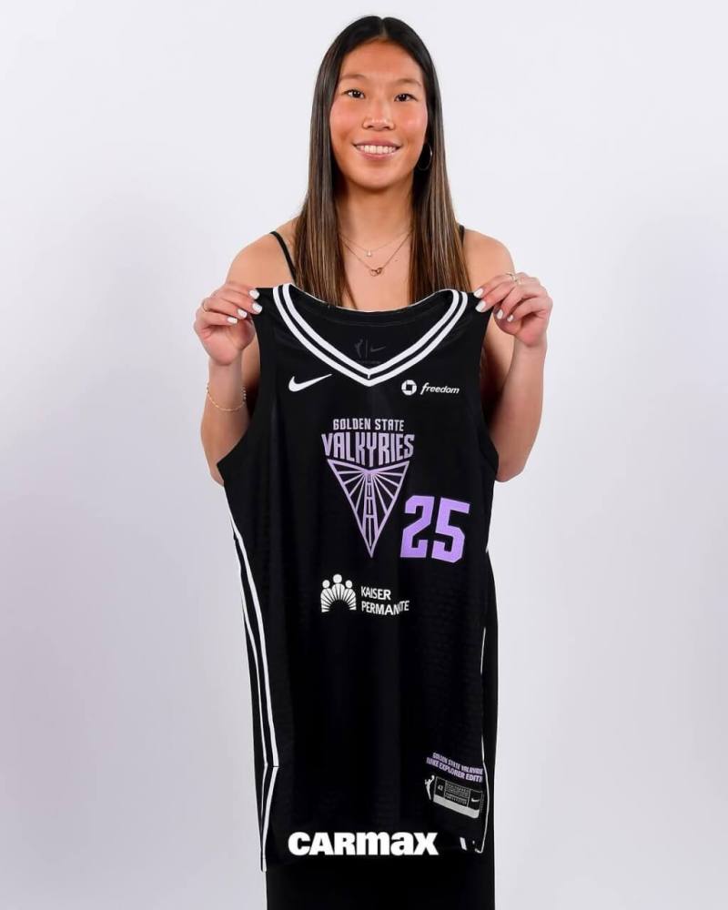 WNBA金州女武神隊在選秀會挑中台裔球星陳凱玲（圖）。（圖取自instagram.com/valkyries）
