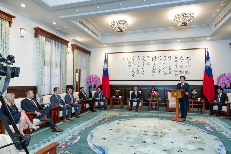 President Lai meets with a delegation from New Zealand's All-Party Parliamentary Group on Taiwan.