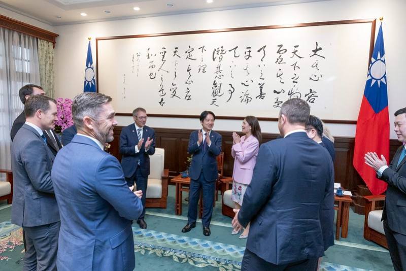 President Lai Ching-te meets with a delegation from New Zealand's All-Party Parliamentary Group on Taiwan.