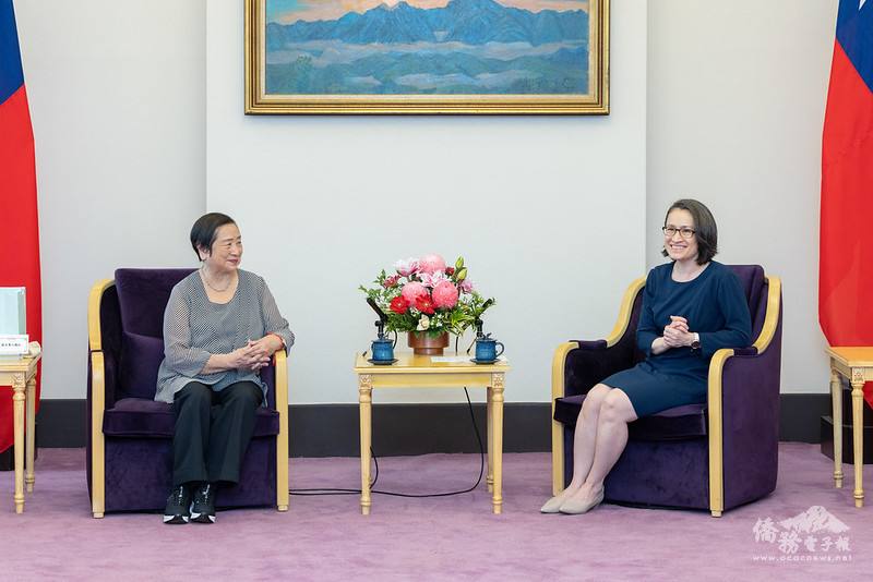 蕭美琴副總統18日上午接見「海外世界臺灣人團體及臺灣國家聯盟成員代表」