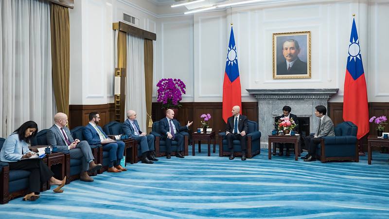 總統接見「美國聯邦參院外交委員會亞太小組主席瑞克茲訪問團」