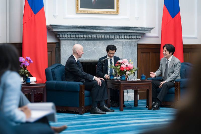 President Lai Ching-te meets with the US delegation led by Senator Pete Ricketts.
