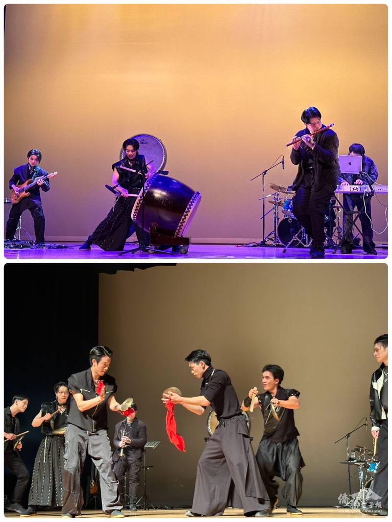 十鼓擊樂團精湛的演出獲得在場觀眾熱烈好評。