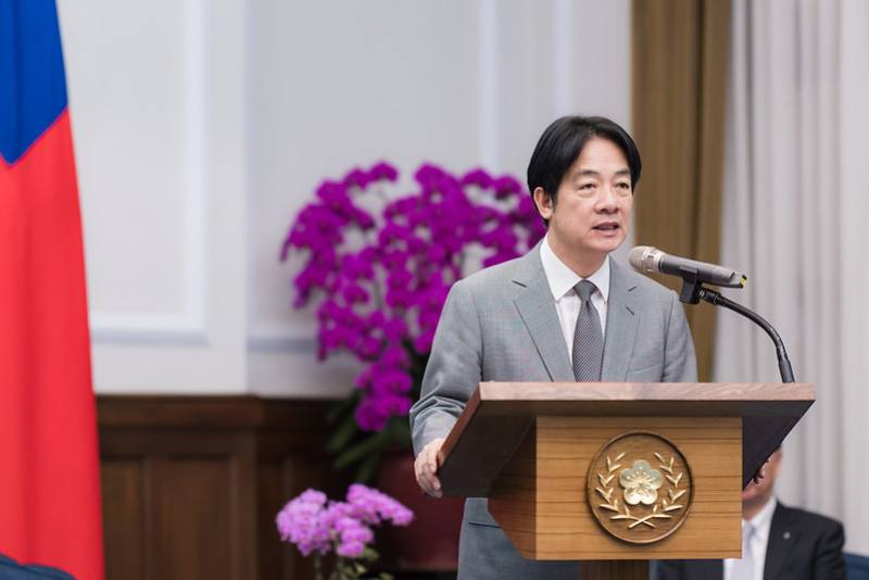 President Lai delivers remarks.