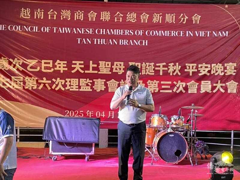 駐胡志明市辦事處處長韓國耀致詞