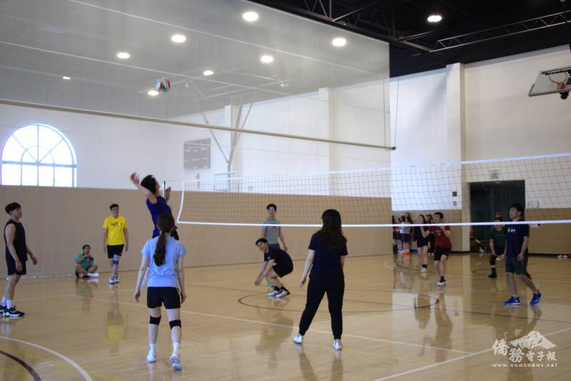 兩校臺灣留學生進行排球競賽