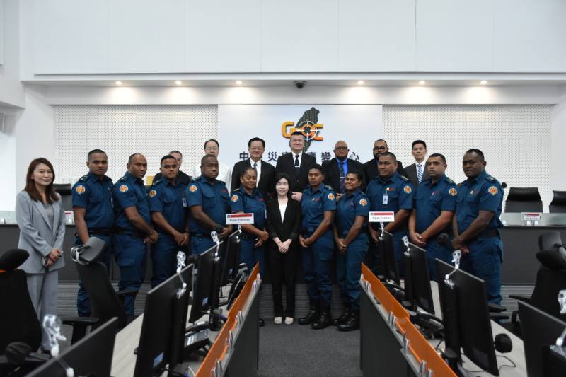 台灣與斐濟簽署MOU，攜手消防合作。(內政部提供)