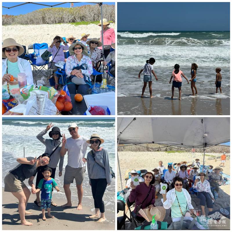 加油團與孩童也玩得不亦樂乎