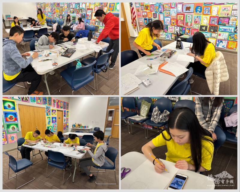 Participants focused intently as they sketched and brought their puppet
characters to life.