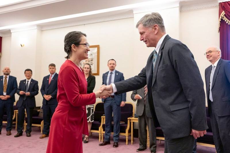 蕭美琴副總統21日上午接見「美國懷俄明州州長戈登（Mark Gordon）訪問團」