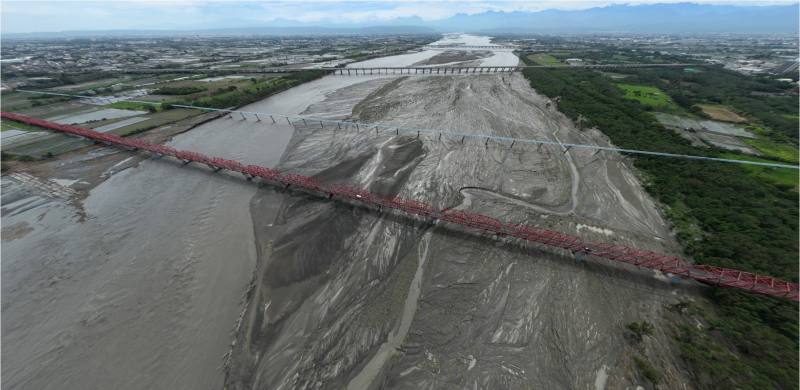 西螺大橋上下游河道灘地_改善前