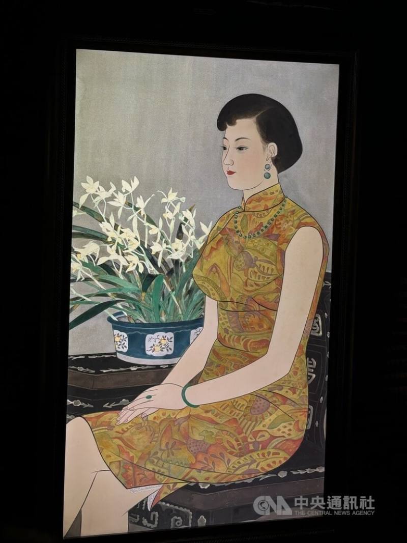 Orchid, a painting by pioneering female artist Chen Chin. CNA photo April 22, 2025