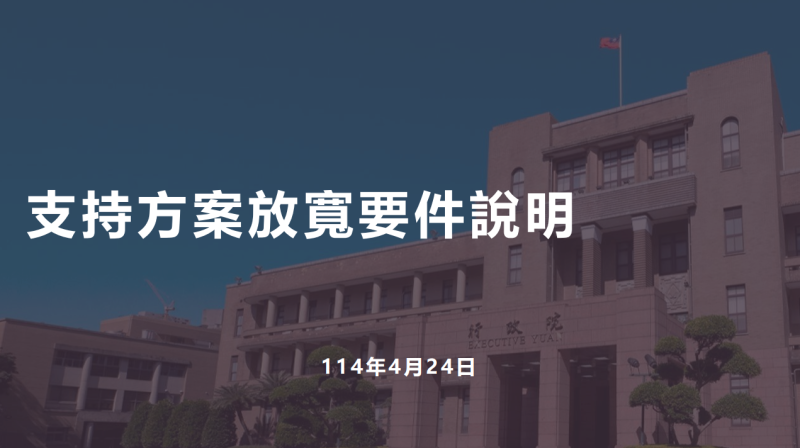 支持方案放寬要件說明
