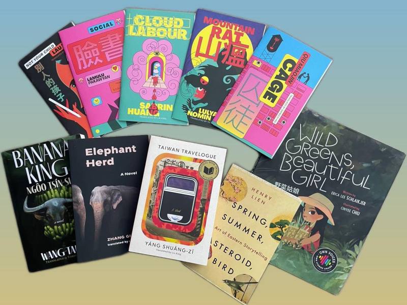 洛杉磯時報書展展示作品（駐洛杉磯臺灣書院提供）